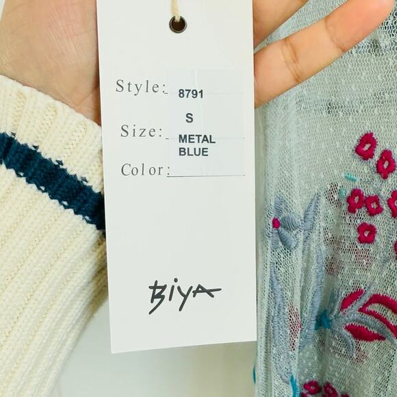 Johnny Was Biya Uli Mesh Embroidered Sleeveless Maxi Dress - Picture 9 of 10